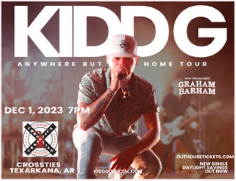 Kidd G Anywhere But Home Tour 2023 Crossties Outhouse Tickets